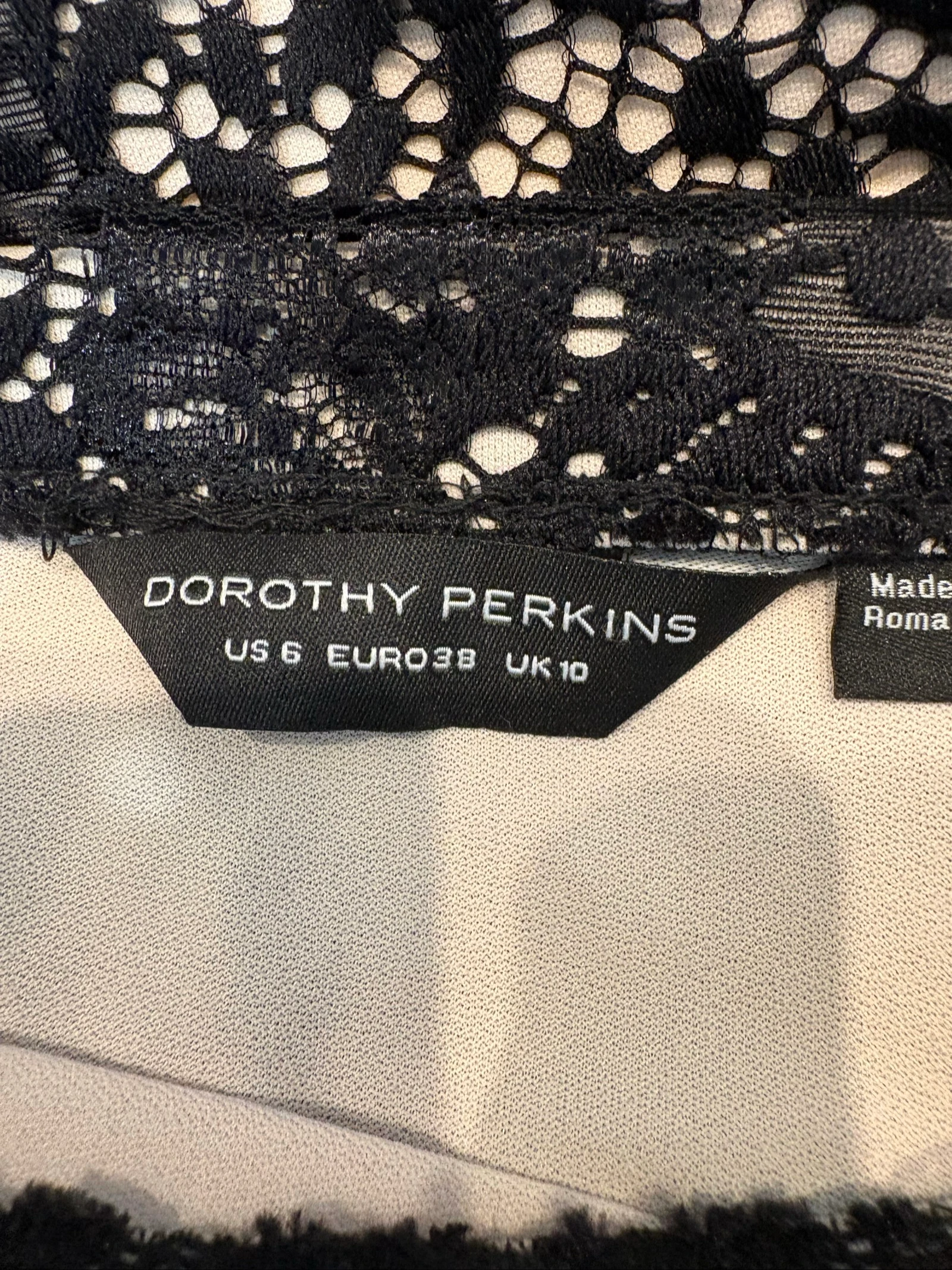 Jupe midi Dorothy Perkins en dentelle noire – T38 – photo 10